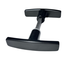 Klamka garażowa czarna aluminiowa trzpień 100mm