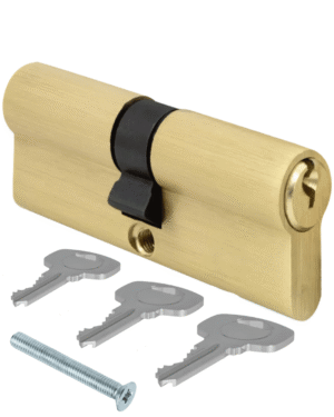 Wkładka bębenkowa  30/30  kolor mosiężny 3 klucze