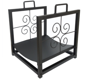 Stojak na drewno do kominka ozdobny