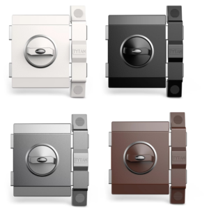 ZAMEK GERDA TYTAN ZX GRAFIT BRĄZ BIAŁY CZARNY - ATEST