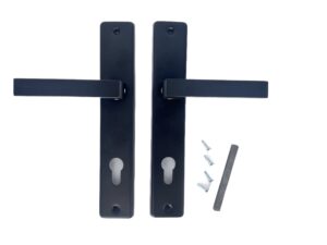 klamka aluminiowa "Flower" szyld wąski 90mm