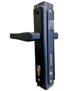 Kaseta 40x40 zamkiem , klamką i wkładką zestaw do furtki