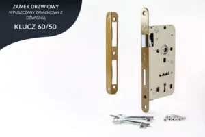 Zamek wpuszczany 60/50 klucz