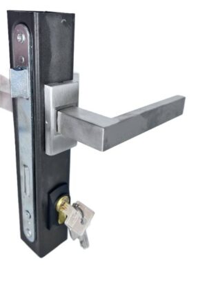 Kaseta 40x40 z Zamkiem Klamką Nierdzewną wkładką i Maskownicami