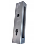 Kaseta 60x40 z zamkiem klamka wkładką w kolorze czarnym zestaw do furtki 5