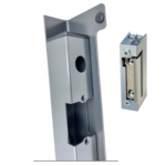 Kaseta elektrozaczepu ANTRACYT 7016 L350 z elektrozaczepem do furtki drzwi 3