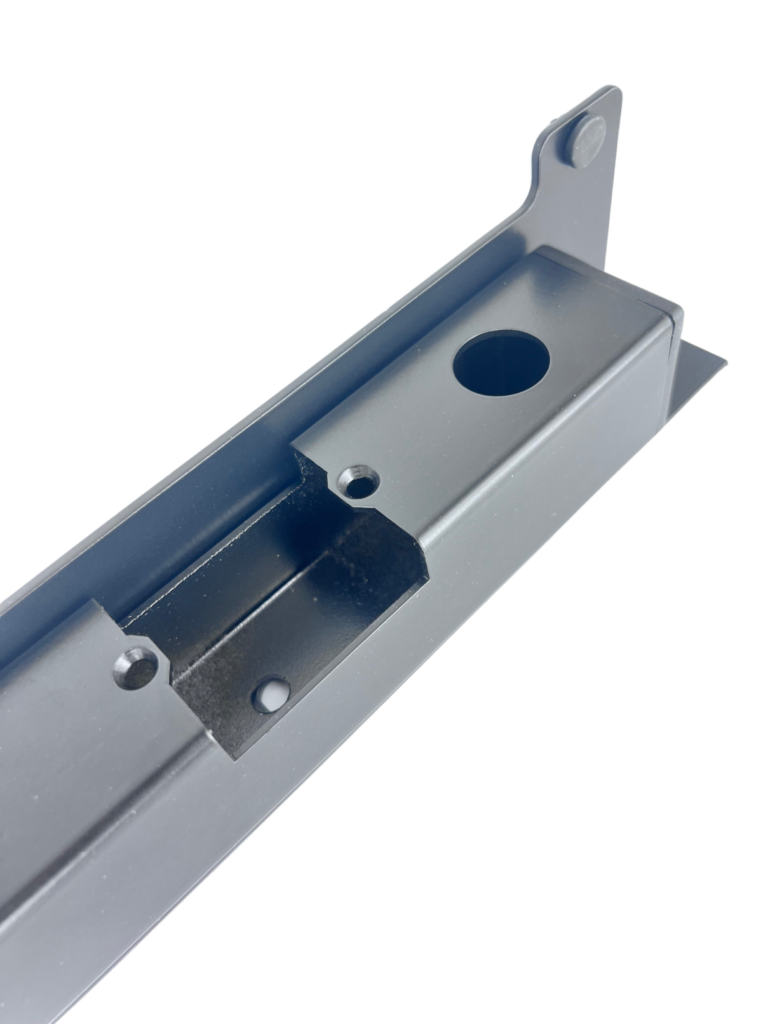 Kaseta elektrozaczepu czarna RAL 9005 L350 3