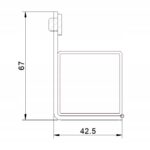 Kaseta Elektrozaczepu L280 ANTRACYT 7016 prawa do Furtek 6