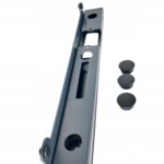 Kaseta elektrozaczepu niska antracyt RAL7016  do furtki z elektrozaczepem 3