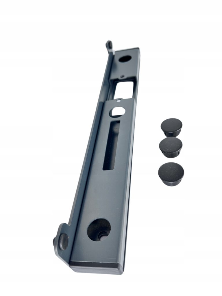 Kaseta elektrozaczepu niska antracyt RAL7016  do furtki z elektrozaczepem 3