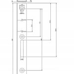 Kaseta elektrozaczepu niska antracyt RAL7016  do furtki z elektrozaczepem 5