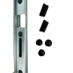 Kaseta elektrozaczepu niska do furtki , bramki ogrodzenia ocynkowana