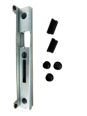 Kaseta elektrozaczepu niska do furtki , bramki ogrodzenia ocynkowana