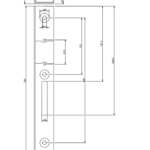 Kaseta elektrozaczepu niska do furtki , bramki ogrodzenia ocynkowana 5