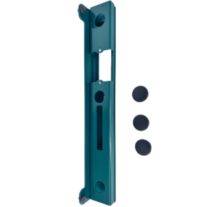 Kaseta elektrozaczepu niska do furtki , bramki ogrodzenia w kolorze zielonym