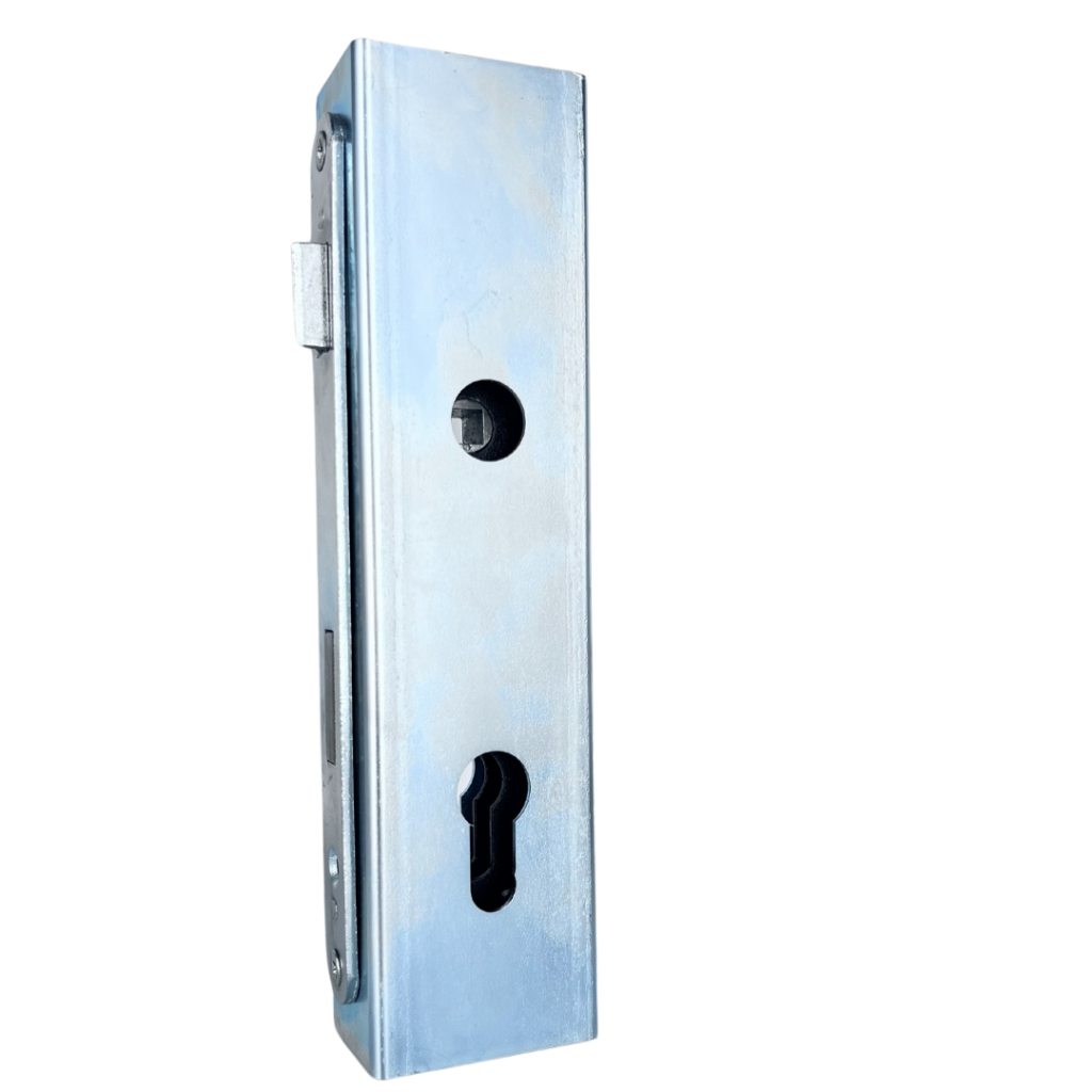 Kaseta ocynkowana 60x40 z zamkiem zapadkowo-zasuwkowym do furtki bramki drzwi 2