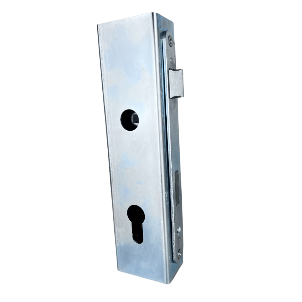 Kaseta ocynkowana 60x40 z zamkiem zapadkowo-zasuwkowym do furtki bramki drzwi 3