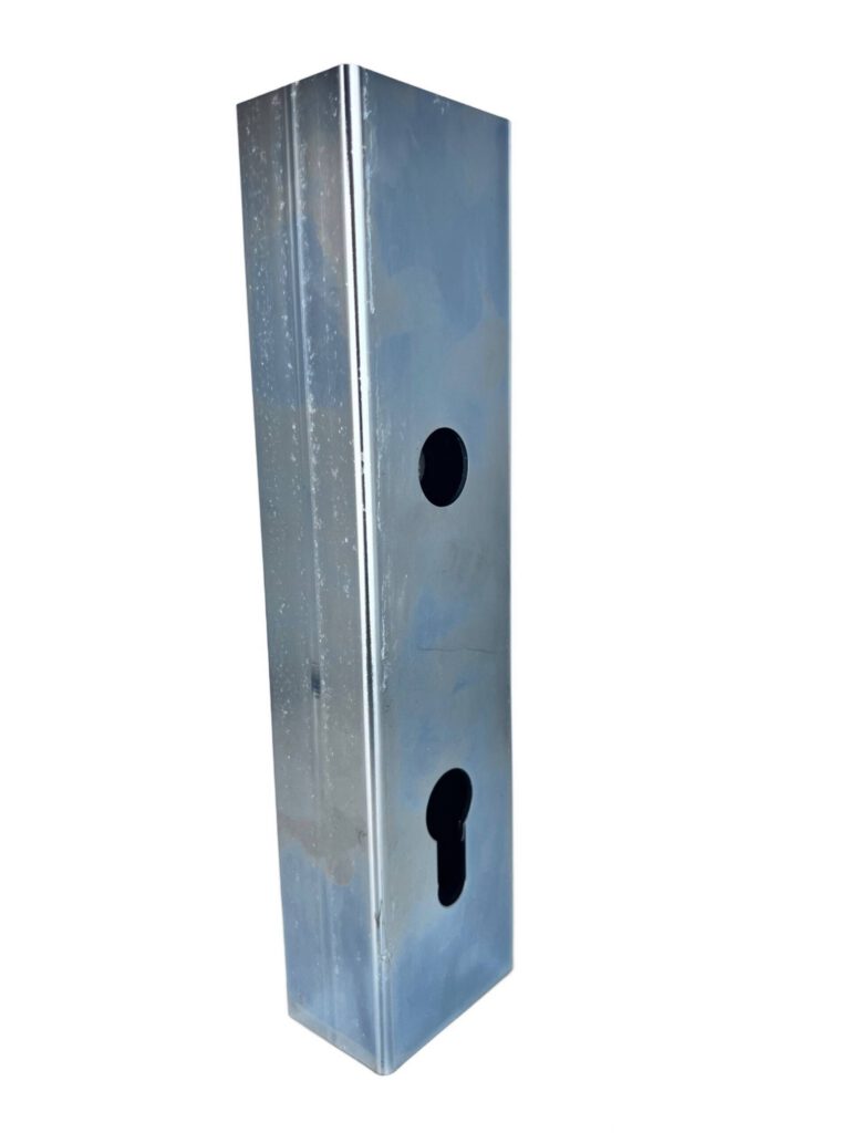 Kaseta ocynkowana 60x40 z zamkiem zapadkowo-zasuwkowym do furtki bramki drzwi 6