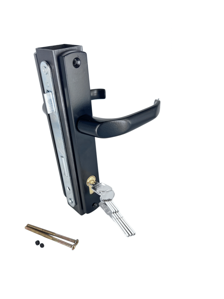 Kaseta z zamkiem 90/22 , klamką i wkładką 2