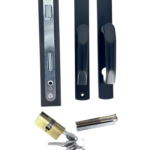 Kaseta z zamkiem 90/22 , klamką i wkładką 3