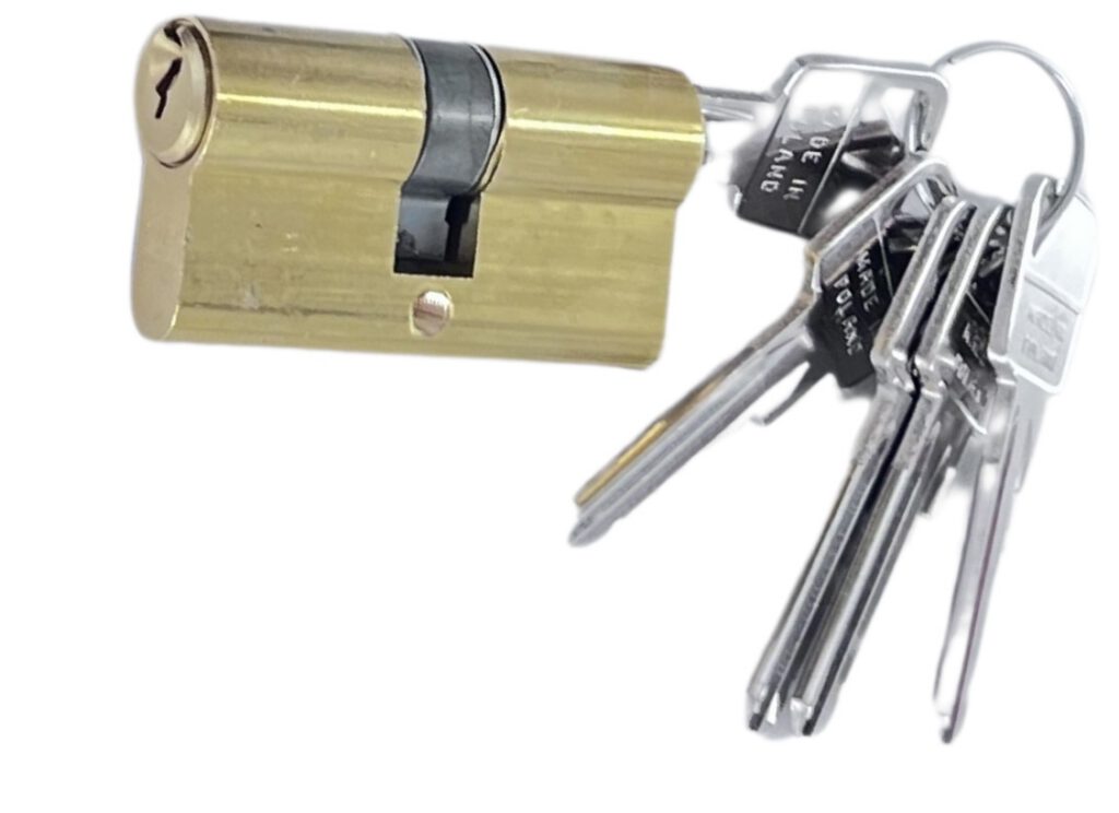 Kaseta z zamkiem 90/22 , klamką i wkładką 6