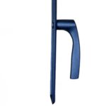 Klamka aluminiowa 90 czarna na wkładkę do furtek, ogrodzeń, drzwi 2