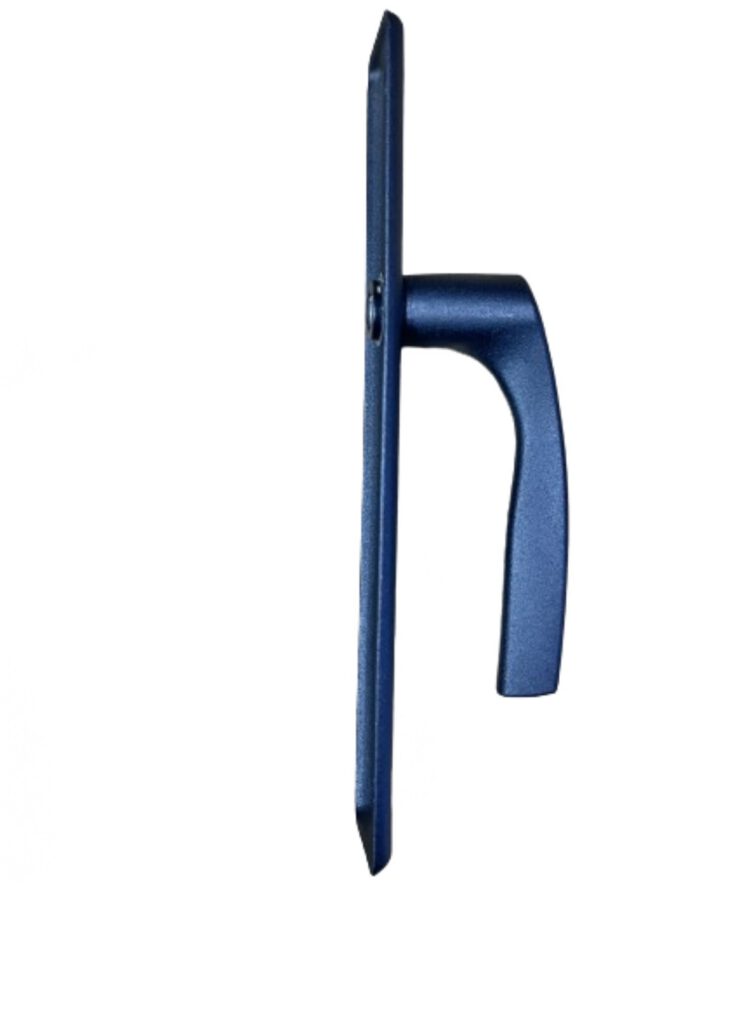 Klamka aluminiowa 90 czarna na wkładkę do furtek, ogrodzeń, drzwi 2