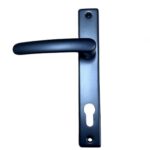 Klamka aluminiowa 90 na wkładkę czarna do drzwi,furtki, ogrodzenia 3