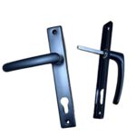 Klamka aluminiowa 90 na wkładkę czarna do drzwi,furtki, ogrodzenia 5