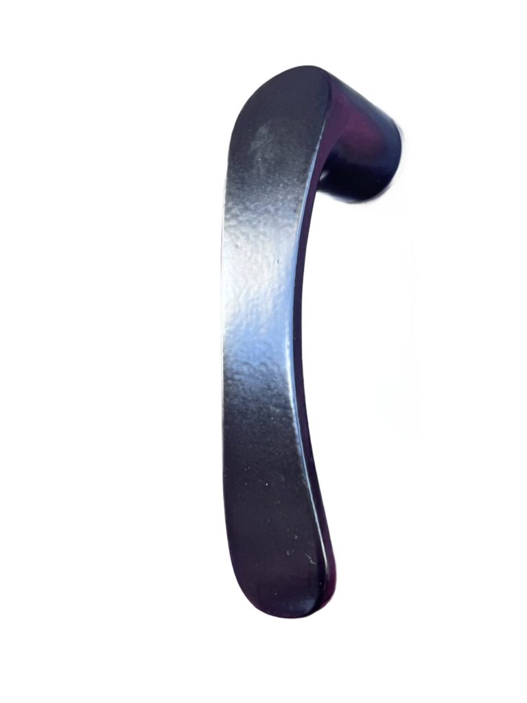 Klamka aluminiowa czarna 90 na wkładkę 10