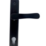 Klamka aluminiowa czarna 90 na wkładkę 2