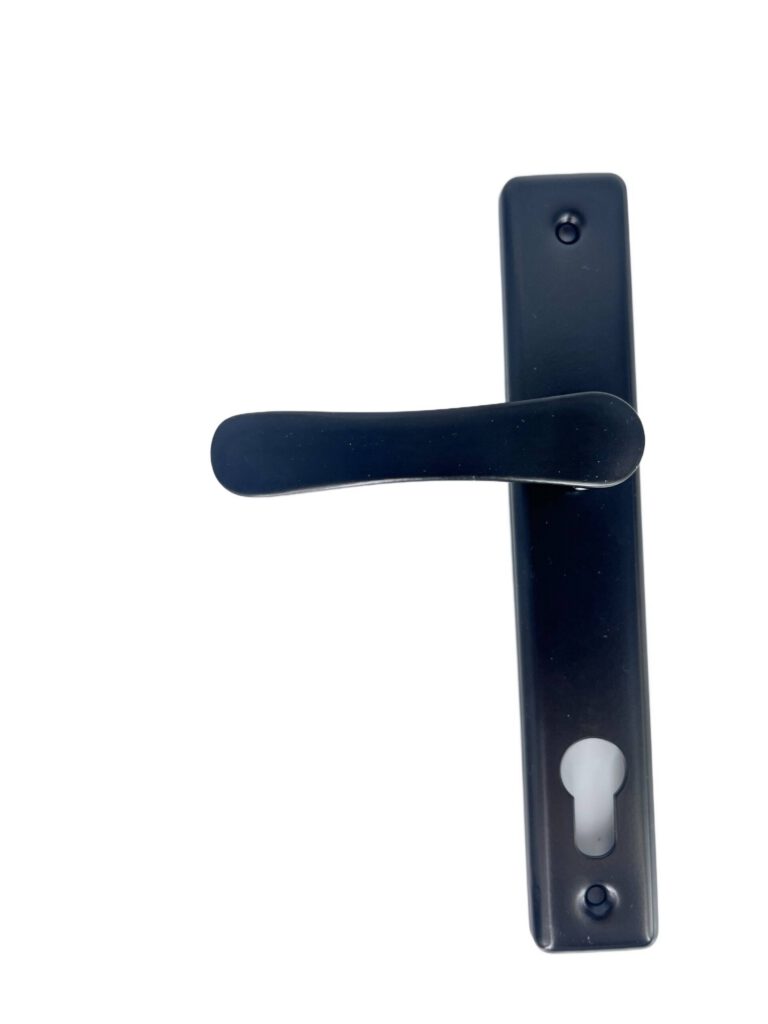 Klamka aluminiowa czarna 90 na wkładkę 3