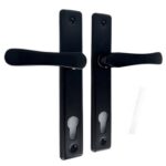 Klamka aluminiowa czarna 90 na wkładkę 4