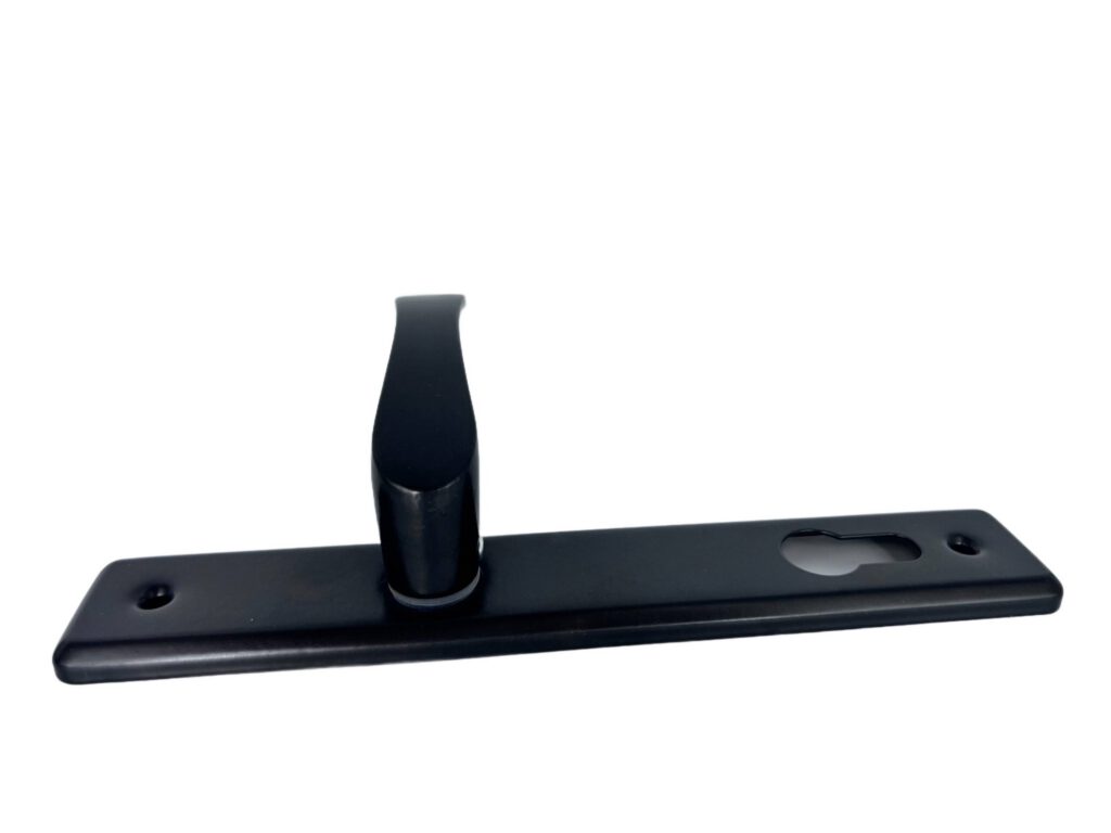 Klamka aluminiowa czarna 90 na wkładkę 5