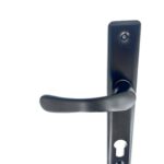 Klamka aluminiowa czarna 90 na wkładkę 7