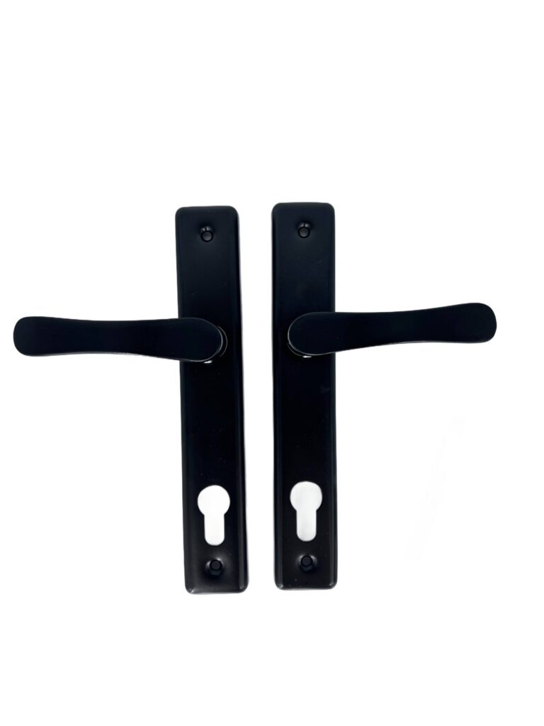 Klamka aluminiowa czarna 90 na wkładkę