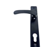 Klamka aluminiowa czarna 90 na wkładkę 8