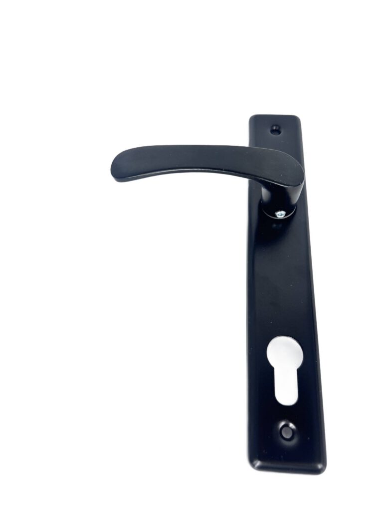Klamka aluminiowa czarna 90 na wkładkę 8
