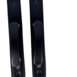 Klamka aluminiowa czarna 90 na wkładkę 9