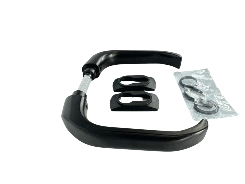 Klamka aluminiowa dzielona z szyldzikami husline 2