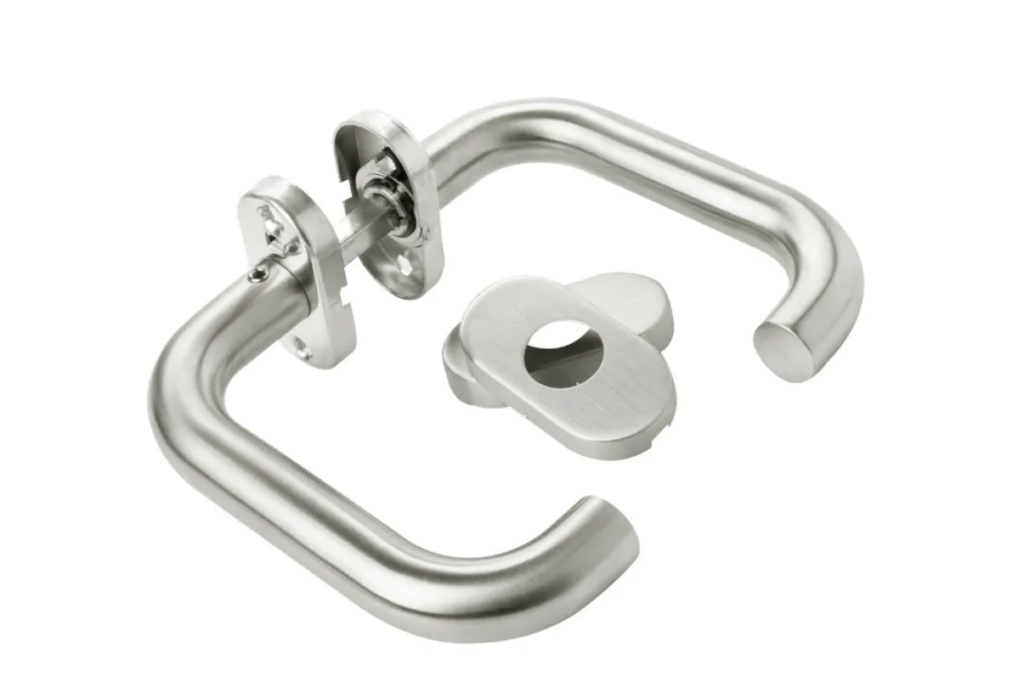 Klamka do drzwi MiLone ze stali nierdzewnej z szyldem owalnym 2