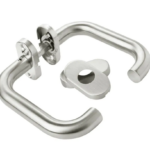 Klamka do drzwi MiLone ze stali nierdzewnej z szyldem owalnym 2