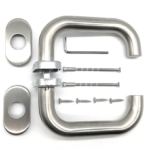 Klamka do drzwi MiLone ze stali nierdzewnej z szyldem owalnym 4