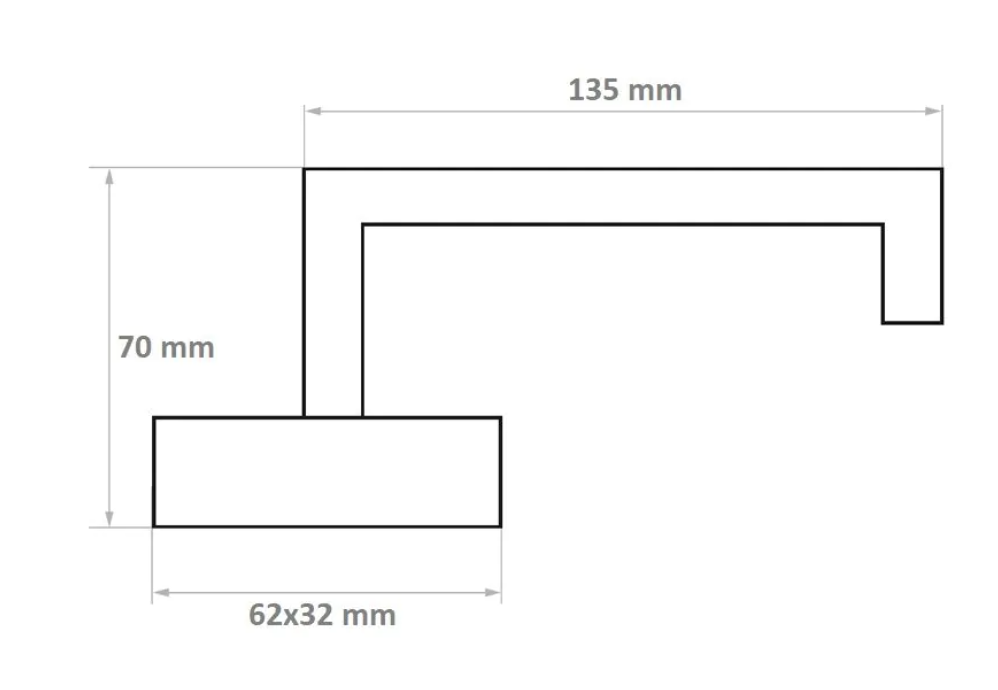 Klamka do drzwi MiLone ze stali nierdzewnej z szyldem owalnym 6