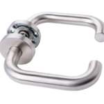 Klamka do drzwi ze stali nierdzewnej z szyldem okrągłym