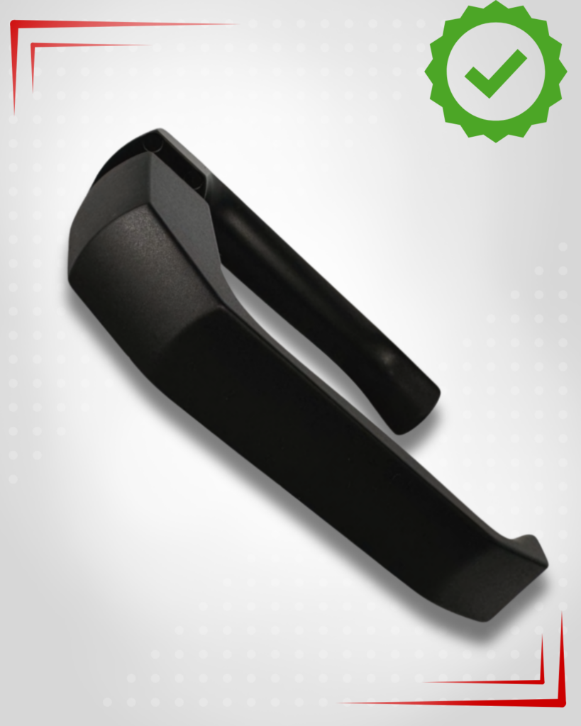 Klamka do furtki bramy ogrodzeniowej PRESTIGE czarna zestaw montażowy 2