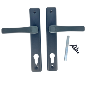 Klamka drzwiowa poliamidowa antracyt na wkładkę rozstaw 90mm