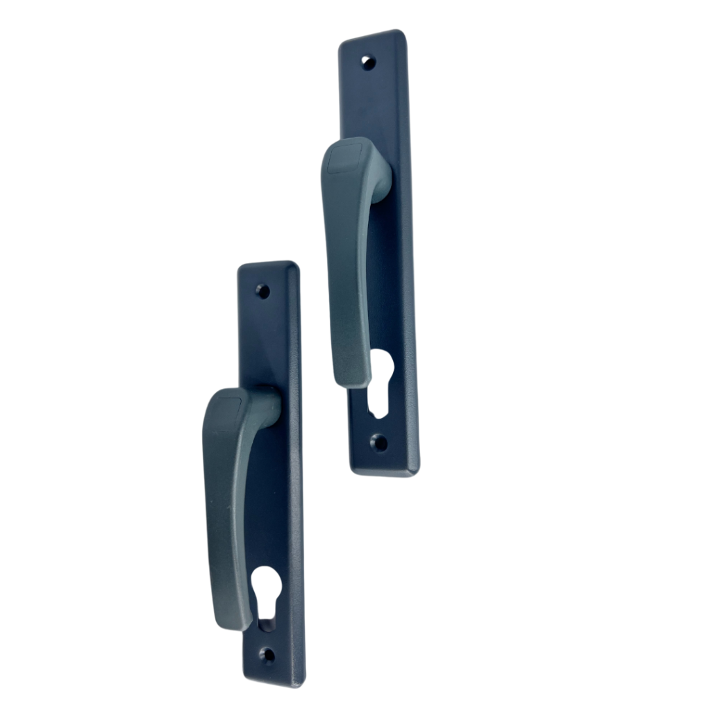 Klamka drzwiowa poliamidowa antracyt na wkładkę rozstaw 90mm 4