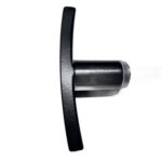 Klamka garażowa czarna aluminiowa trzpień 100mm 4