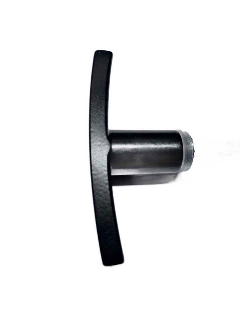 Klamka garażowa czarna aluminiowa trzpień 100mm 4